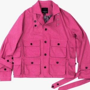 Fried Rice Unisex Pink Jacket w/ Pockets, Size M